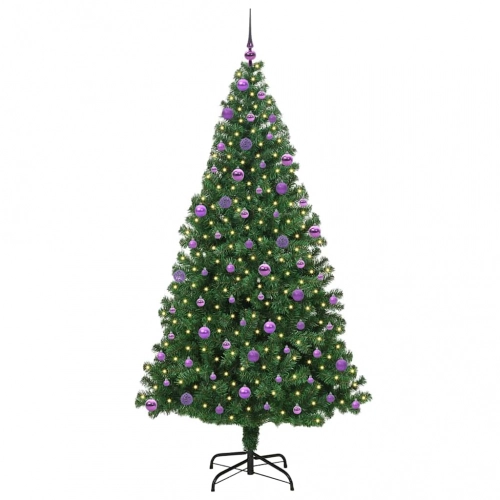 Mākslīgā Ziemassvētku Eglīte Su 300 Led Ar Statīvu Zaļa 210 Cm Vidaxl