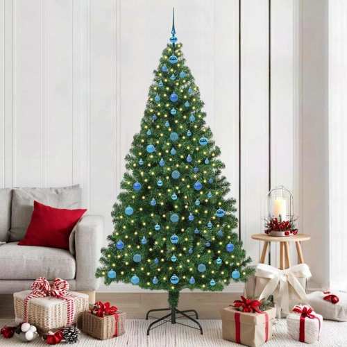 Mākslīgā Ziemassvētku Eglīte Su 300 Led Ar Statīvu Zaļa 210 Cm Vidaxl