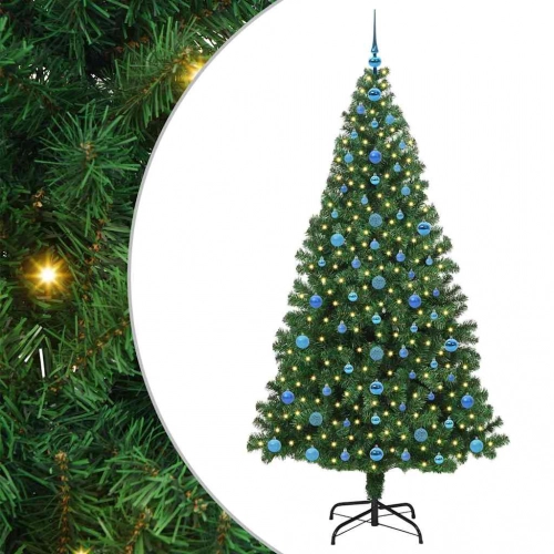 Mākslīgā Ziemassvētku Eglīte Su 300 Led Ar Statīvu Zaļa 210 Cm Vidaxl