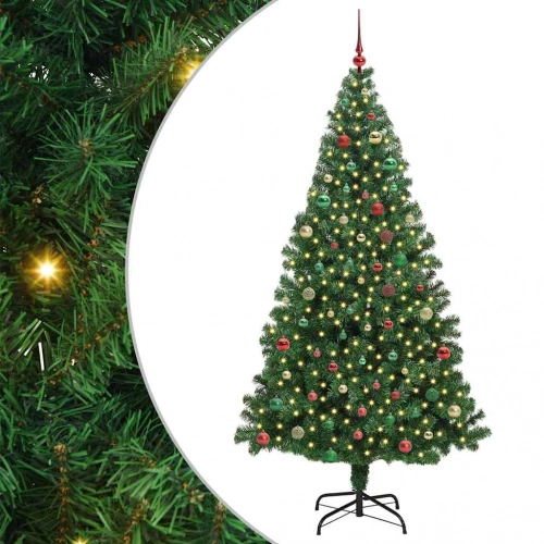 Mākslīgā Ziemassvētku Eglīte Su 300 Led Ar Statīvu Zaļa 210 Cm Vidaxl