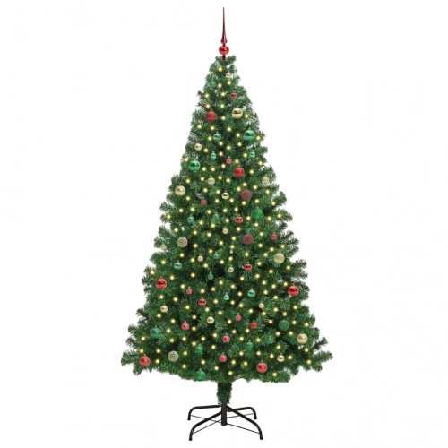 Mākslīgā Ziemassvētku Eglīte Su 300 Led Ar Statīvu Zaļa 210 Cm Vidaxl