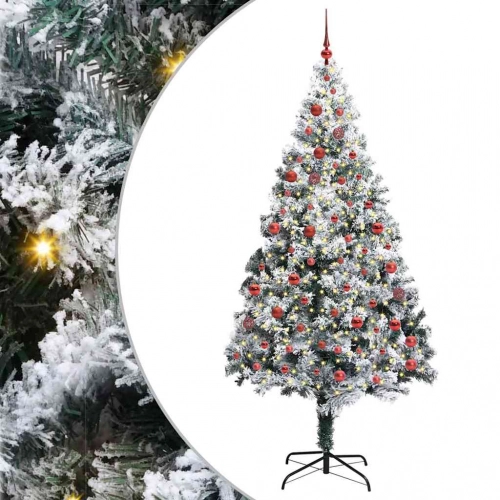 Mākslīgā Ziemassvētku Eglīte Su 300 Led Ar Statīvu Zaļa 210 Cm Vidaxl