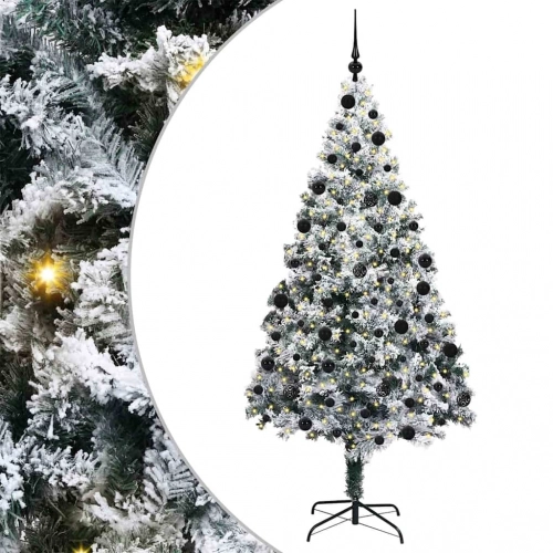 Mākslīgā Ziemassvētku Eglīte Su 300 Led Ar Statīvu Zaļa 210 Cm Vidaxl