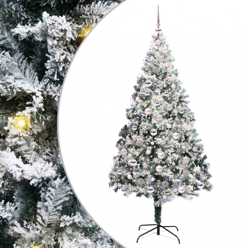 Mākslīgā Ziemassvētku Eglīte Su 300 Led Ar Statīvu Zaļa 210 Cm Vidaxl