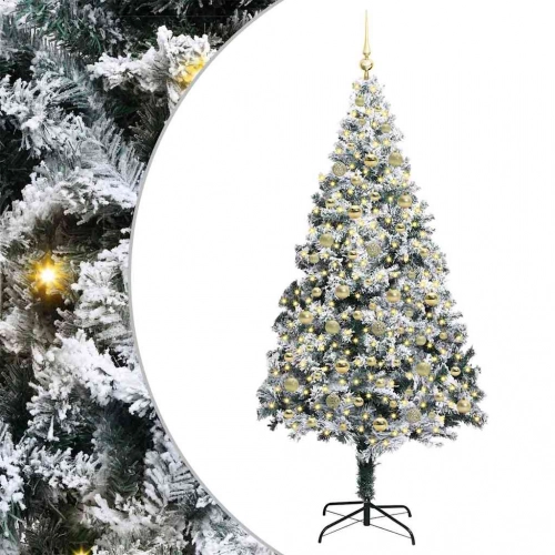 Mākslīgā Ziemassvētku Eglīte Su 300 Led Ar Statīvu Zaļa 210 Cm Vidaxl