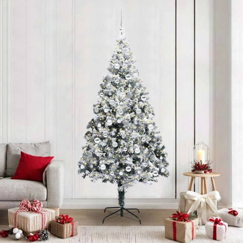 Mākslīgā Ziemassvētku Eglīte Su 300 Led Ar Statīvu Zaļa 210 Cm Vidaxl