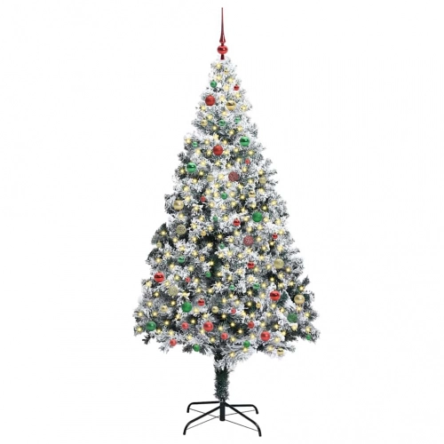 Mākslīgā Ziemassvētku Eglīte Su 300 Led Ar Statīvu Zaļa 210 Cm Vidaxl