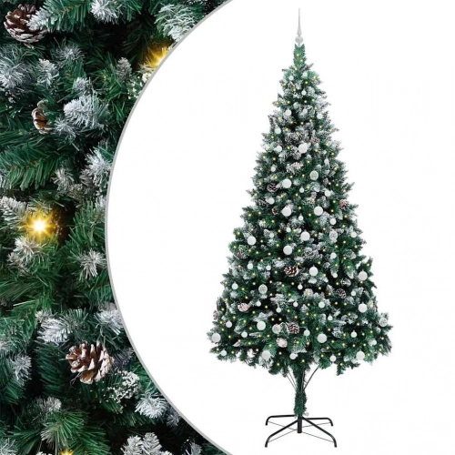 Mākslīgā Ziemassvētku Eglīte Su 300 Led Ar Statīvu Zaļa 240 Cm Vidaxl