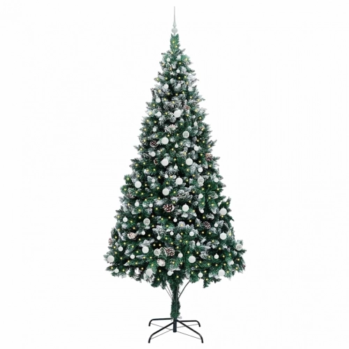 Mākslīgā Ziemassvētku Eglīte Su 300 Led Ar Statīvu Zaļa 240 Cm Vidaxl