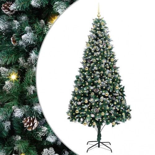 Mākslīgā Ziemassvētku Eglīte Su 300 Led Ar Statīvu Zaļa 240 Cm Vidaxl