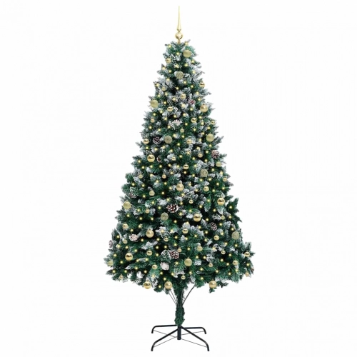 Mākslīgā Ziemassvētku Eglīte Su 300 Led Ar Statīvu Zaļa 240 Cm Vidaxl