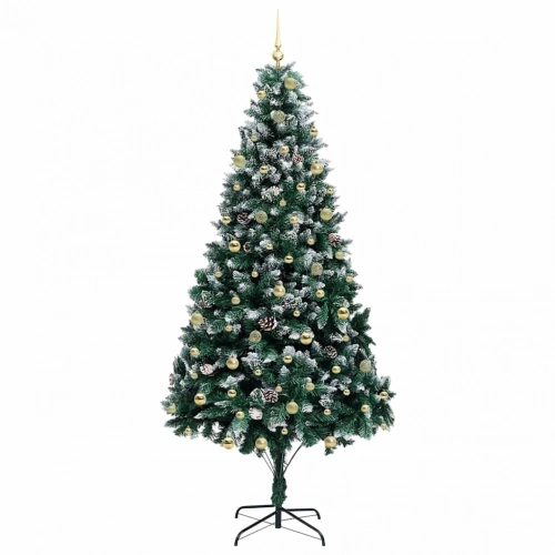 Mākslīgā Ziemassvētku Eglīte Su 300 Led Ar Statīvu Zaļa 240 Cm Vidaxl