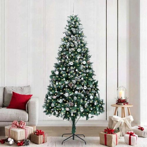 Mākslīgā Ziemassvētku Eglīte Su 300 Led Ar Statīvu Zaļa 240 Cm Vidaxl