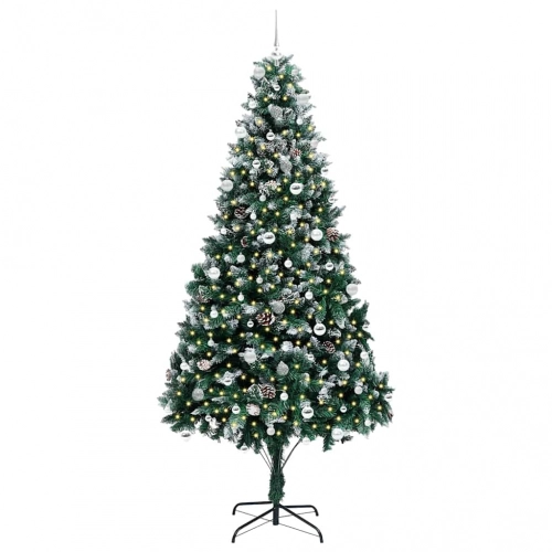 Mākslīgā Ziemassvētku Eglīte Su 300 Led Ar Statīvu Zaļa 240 Cm Vidaxl