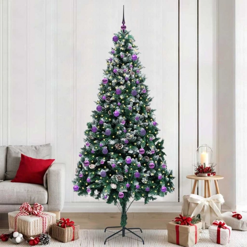 Mākslīgā Ziemassvētku Eglīte Su 300 Led Ar Statīvu Zaļa 240 Cm Vidaxl