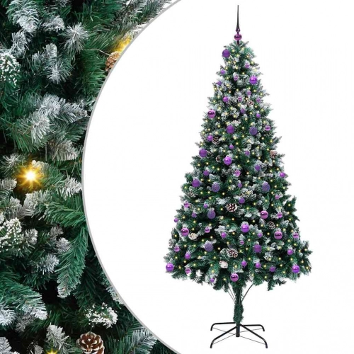 Mākslīgā Ziemassvētku Eglīte Su 300 Led Ar Statīvu Zaļa 240 Cm Vidaxl
