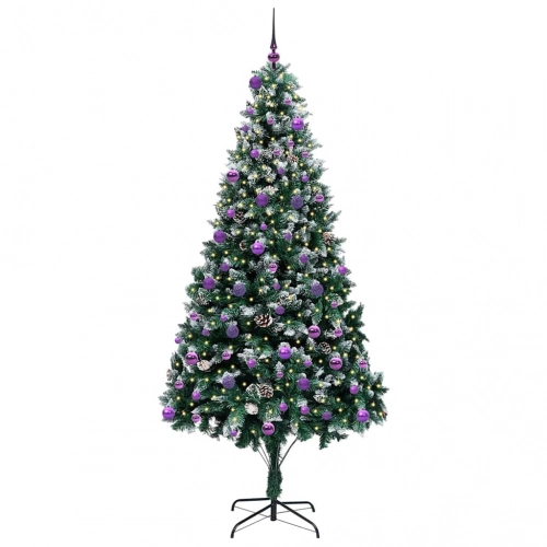 Mākslīgā Ziemassvētku Eglīte Su 300 Led Ar Statīvu Zaļa 240 Cm Vidaxl