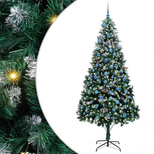 Mākslīgā Ziemassvētku Eglīte Su 300 Led Ar Statīvu Zaļa 240 Cm Vidaxl