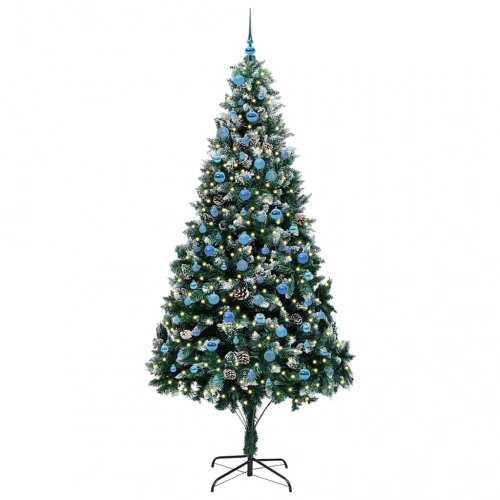 Mākslīgā Ziemassvētku Eglīte Su 300 Led Ar Statīvu Zaļa 240 Cm Vidaxl