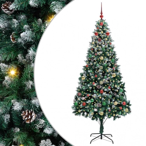 Mākslīgā Ziemassvētku Eglīte Su 300 Led Ar Statīvu Zaļa 240 Cm Vidaxl