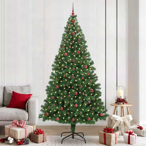 Mākslīgā Ziemassvētku Eglīte Su 300 Led Ar Statīvu Zaļa 240 Cm Vidaxl