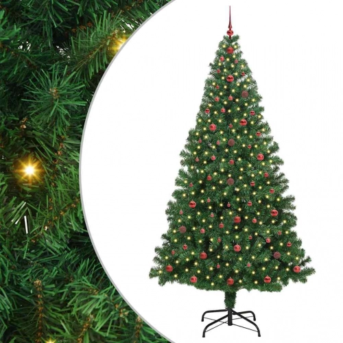 Mākslīgā Ziemassvētku Eglīte Su 300 Led Ar Statīvu Zaļa 240 Cm Vidaxl