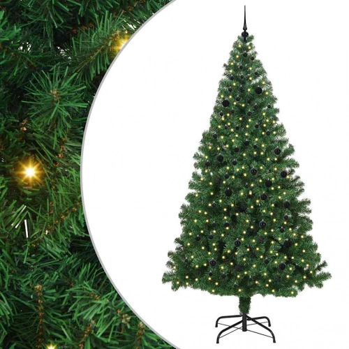 Mākslīgā Ziemassvētku Eglīte Su 300 Led Ar Statīvu Zaļa 240 Cm Vidaxl