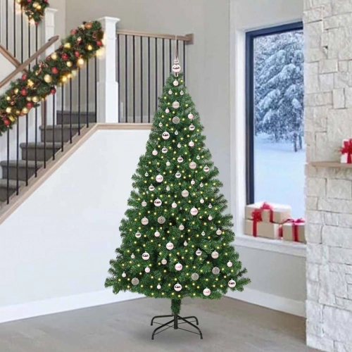 Mākslīgā Ziemassvētku Eglīte Su 300 Led Ar Statīvu Zaļa 240 Cm Vidaxl