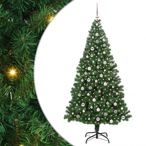 Mākslīgā Ziemassvētku Eglīte Su 300 Led Ar Statīvu Zaļa 240 Cm Vidaxl