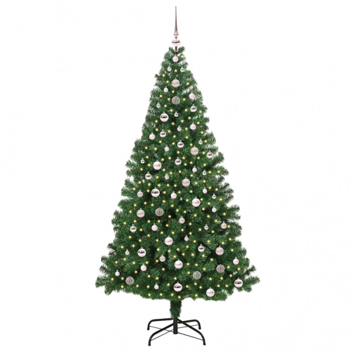 Mākslīgā Ziemassvētku Eglīte Su 300 Led Ar Statīvu Zaļa 240 Cm Vidaxl