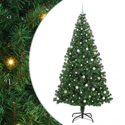 Mākslīgā Ziemassvētku Eglīte Su 300 Led Ar Statīvu Zaļa 240 Cm Vidaxl