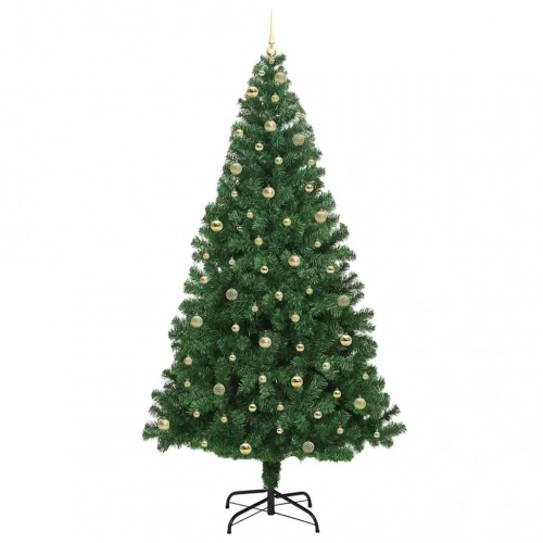 Mākslīgā Ziemassvētku Eglīte Su 300 Led Ar Statīvu Zaļa 240 Cm Vidaxl