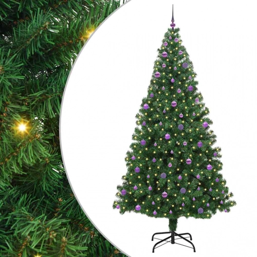 Mākslīgā Ziemassvētku Eglīte Su 300 Led Ar Statīvu Zaļa 240 Cm Vidaxl