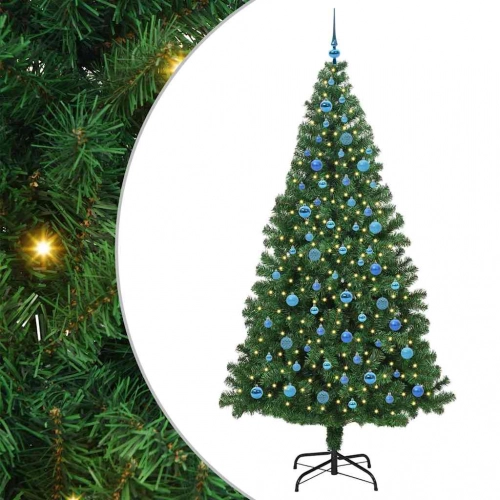 Mākslīgā Ziemassvētku Eglīte Su 300 Led Ar Statīvu Zaļa 240 Cm Vidaxl