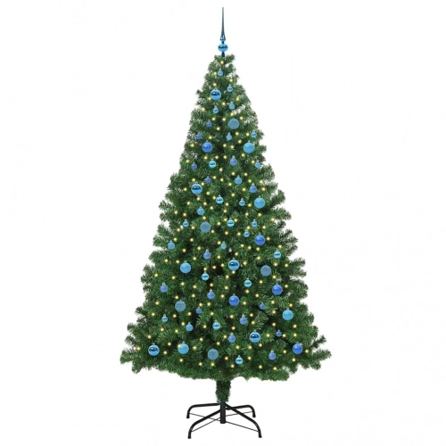 Mākslīgā Ziemassvētku Eglīte Su 300 Led Ar Statīvu Zaļa 240 Cm Vidaxl