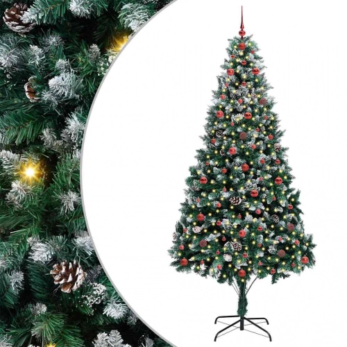 Mākslīgā Ziemassvētku Eglīte Su 300 Led Ar Statīvu Zaļa 240 Cm Vidaxl