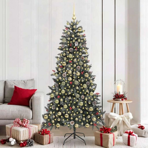 Mākslīgā Ziemassvētku Eglīte Su 300 Led Zaļa 114 X 114 X 210 Cm Vidaxl