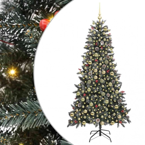 Mākslīgā Ziemassvētku Eglīte Su 300 Led Zaļa 114 X 114 X 210 Cm Vidaxl