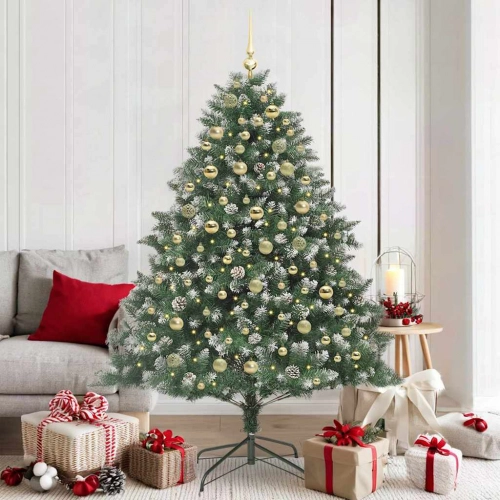 Mākslīgā Ziemassvētku Eglīte Su 300 Led Zaļa 126 X 126 X 180 Cm Vidaxl