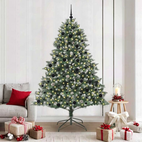 Mākslīgā Ziemassvētku Eglīte Su 300 Led Zaļa 140 X 140 X 210 Cm Vidaxl