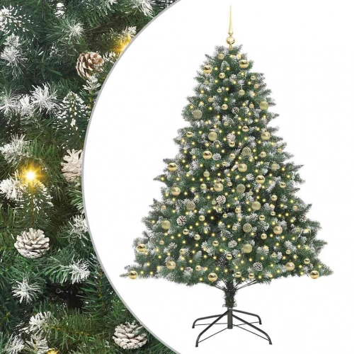 Mākslīgā Ziemassvētku Eglīte Su 300 Led Zaļa 140 X 140 X 210 Cm Vidaxl