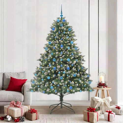 Mākslīgā Ziemassvētku Eglīte Su 300 Led Zaļa 140 X 140 X 210 Cm Vidaxl