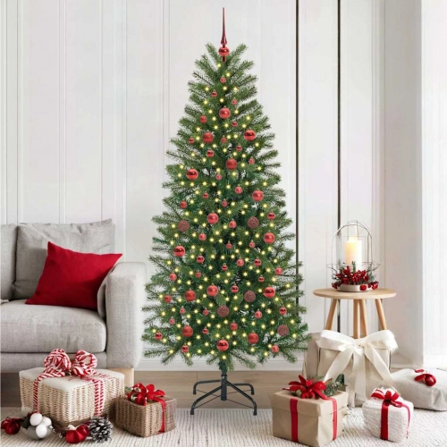 Mākslīgā Ziemassvētku Eglīte Su 300 Led Zaļa 180 Cm Pe Un Pvc Vidaxl
