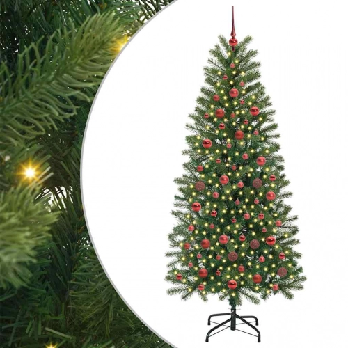 Mākslīgā Ziemassvētku Eglīte Su 300 Led Zaļa 180 Cm Pe Un Pvc Vidaxl