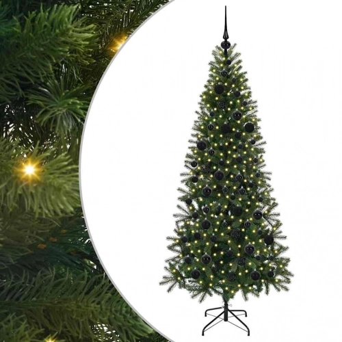 Mākslīgā Ziemassvētku Eglīte Su 300 Led Zaļa 180 Cm Pe Un Pvc Vidaxl