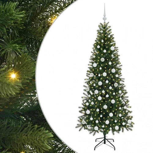 Mākslīgā Ziemassvētku Eglīte Su 300 Led Zaļa 180 Cm Pe Un Pvc Vidaxl