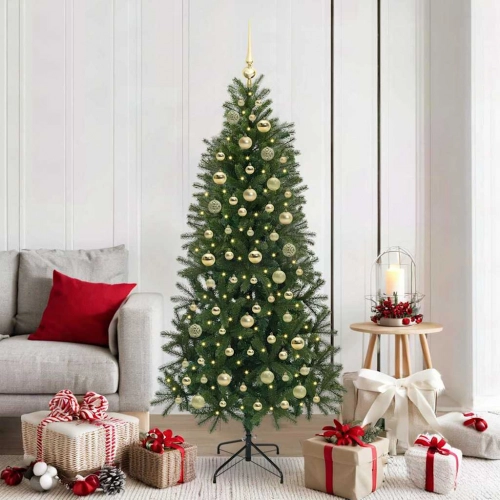 Mākslīgā Ziemassvētku Eglīte Su 300 Led Zaļa 180 Cm Pe Un Pvc Vidaxl