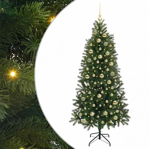 Mākslīgā Ziemassvētku Eglīte Su 300 Led Zaļa 180 Cm Pe Un Pvc Vidaxl