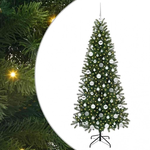 Mākslīgā Ziemassvētku Eglīte Su 300 Led Zaļa 180 Cm Pe Un Pvc Vidaxl