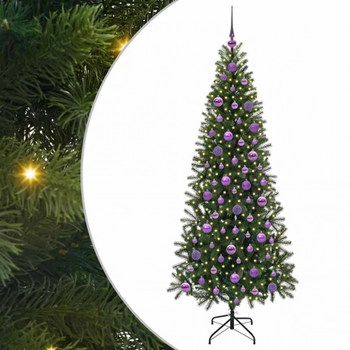 Mākslīgā Ziemassvētku Eglīte Su 300 Led Zaļa 180 Cm Pe Un Pvc Vidaxl